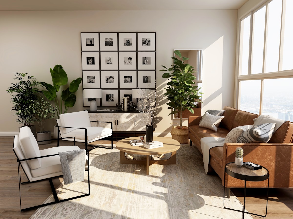 Bright residential living room interior in St. Peters, Missouri